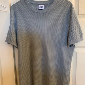 Zara light blue shirt